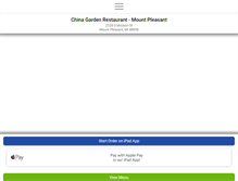 Tablet Screenshot of chinagardenmountpleasant.com